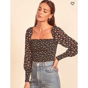 Reformation Pinto Floral Top